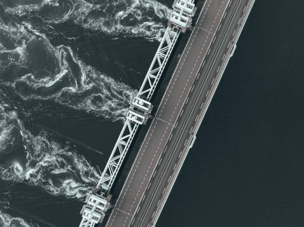 istock Sea Water Rushing Through a Storm Surge Barrier 1412531547