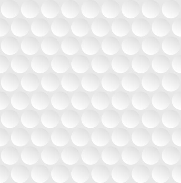 ilustraciones, imágenes clip art, dibujos animados e iconos de stock de fondo abstracto de pelota de golf, textura perfecta del círculo. patrón geométrico blanco y gris degradado para juegos deportivos de golf. plantilla vectorial - white background isolated isolated on white competition