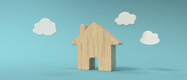 istock Miniature toy house - Real estate theme - 3D 1412534677