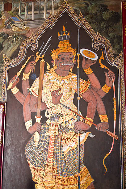 istock art thai painting on wall in temple 141253874