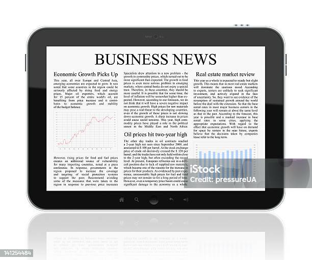 Business News Na Tablet Pc - zdjęcia stockowe i więcej obrazów Artykuł - Artykuł, Bez ludzi, Cyfrowy wyświetlacz