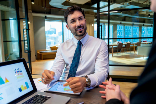 istock Business colleagues having a conversation 1412546282