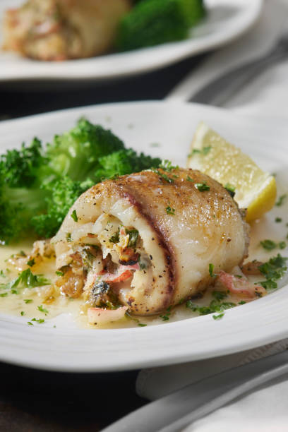 istock Creamy Crab Stuffed Tilapia 1412546385