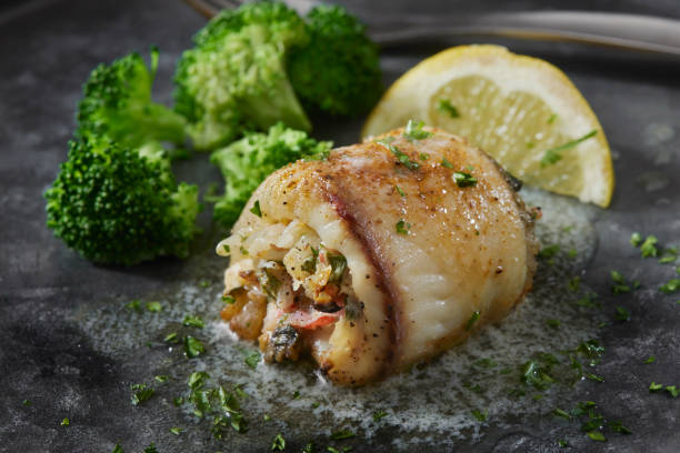 istock Creamy Crab Stuffed Tilapia 1412546453