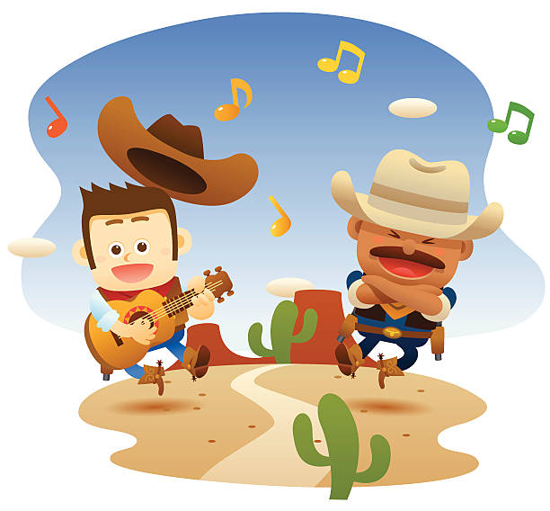 Vector file of cowboys