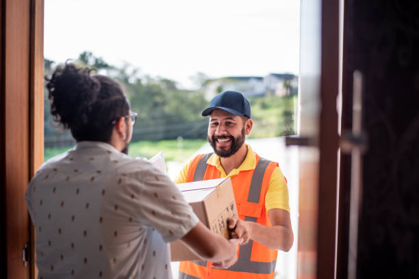 istock Transgender man receiving goods 1412566567