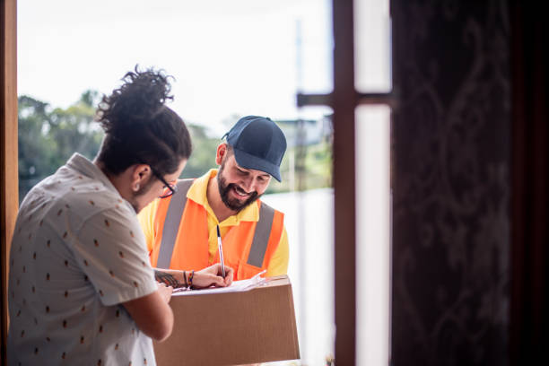 istock Transgender man receiving goods 1412566568
