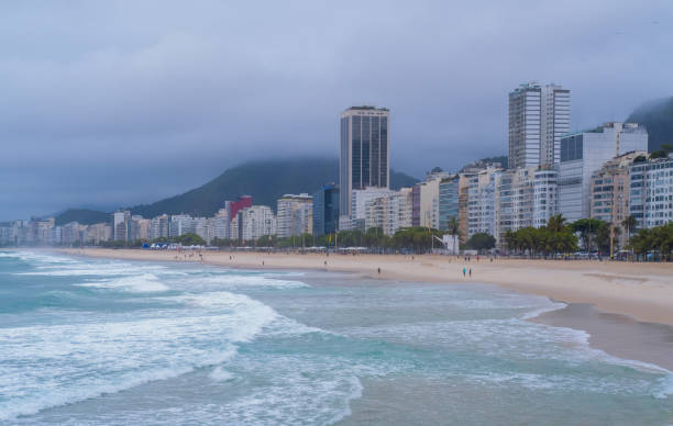 istock Copacabana beach and avenue in Rio 1412568665