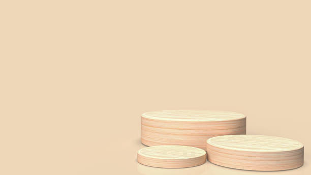 istock The wood podium for present or promotion concept 3d rendering 1412576617