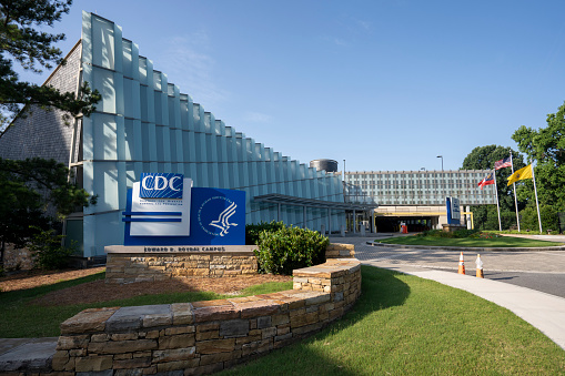 Atlanta, GA, USA - June 15, 2022: Exterior view of the David J. Sencer CDC Museum at the Edward R. Roybal campus, the headquarters of the Centers for Disease Control and Prevention (CDC) in Atlanta, Georgia. CDC is the national public health agency of the United States, under the Department of Health and Human Services (HHS).