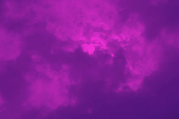 Purple and pink foggy, smoky background. Colorful blank copy space.