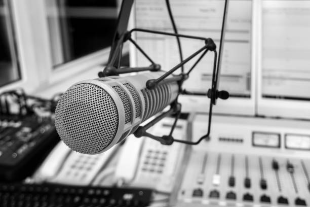 istock Professional microphone and sound mixer 1412601205