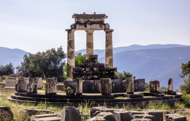 istock Delphi Greece. Delfi Archaeological Site, Ancient Greek ruins 1412601515