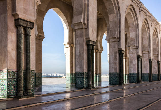 istock Casablanca, Morocco. Mosque Hassan II arcade gallery 1412604217