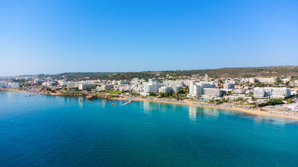 istock Aerial Sunrise beach, Protaras, Cyprus 1412610477