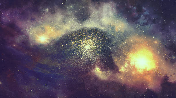 istock A computer rendering of the starry sky background 1412610616