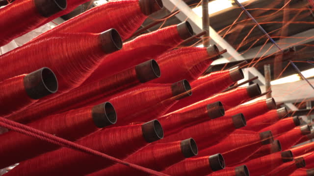4k : Production of nylon thread in factory