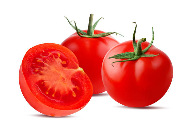 istock Tomato isolated on white background with clipping path 1412616329