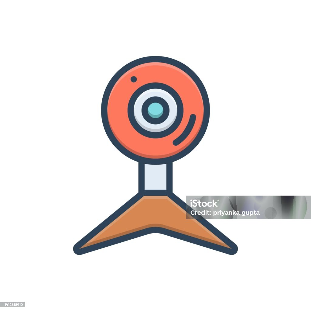 Camera Icon Internet Webcams Camera Stock Illustration - Download Image Now - Connection ...