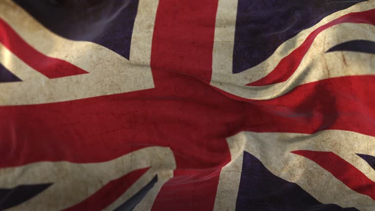 Union Jack Waving Flags and Bunting Union Jack Waving Flags and Bunting