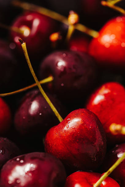 istock Cherries wild cherries close up macro of fruit 1412632073