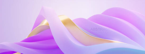 istock Abstract background of futuristic curvy landscape 1412633570