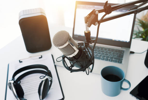 istock A podcast recording station 1412634930