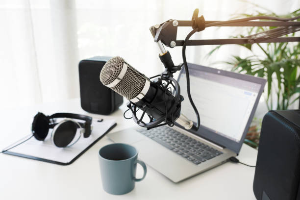 istock podcast recording station 1412635002