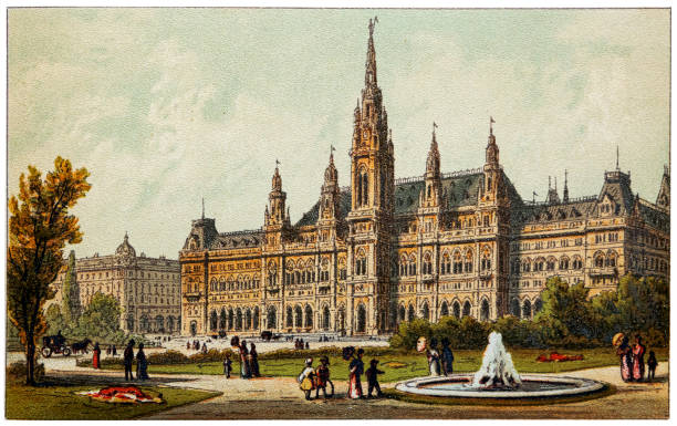 Illustration of the Vienna City Hall