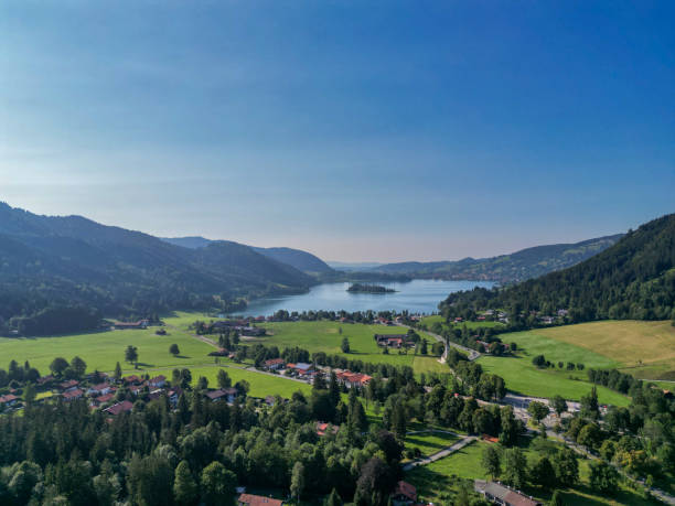 istock Aerial view on Lake Schliersee 1412636474