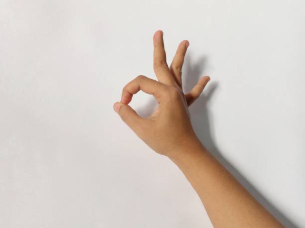 istock Hand ok sign isolated on white background 1412637097