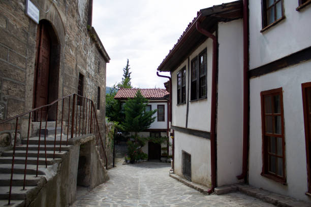 istock Old village house street 1412638037
