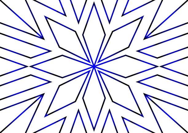 wallpaper - diamond motif with white background and black blue lines