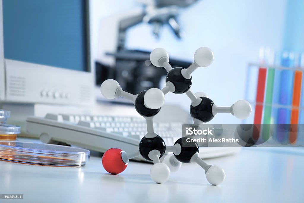 Estrutura molecular - Foto de stock de Biologia royalty-free