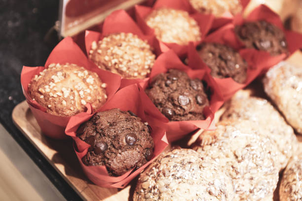 istock Group of assorted cookies. Chocolate chip, oatmeal raisin, white chocolate 1412652980