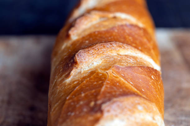 a whole wheat baguette, not cut into pieces