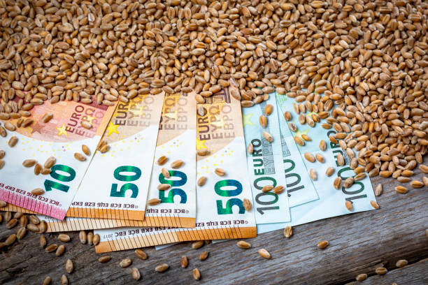 istock Concept of rising costs for wheat 1412669339