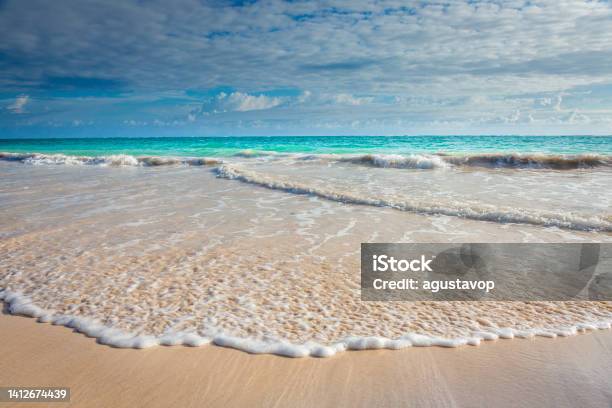 Tropical Paradise Cancun Caribbean Beach Riviera Maya Mexico Stock Photo - Download Image Now