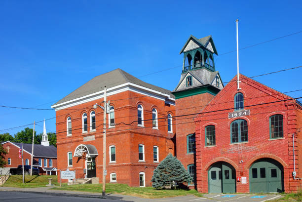 istock Calais City Building and Fire House 1412675317