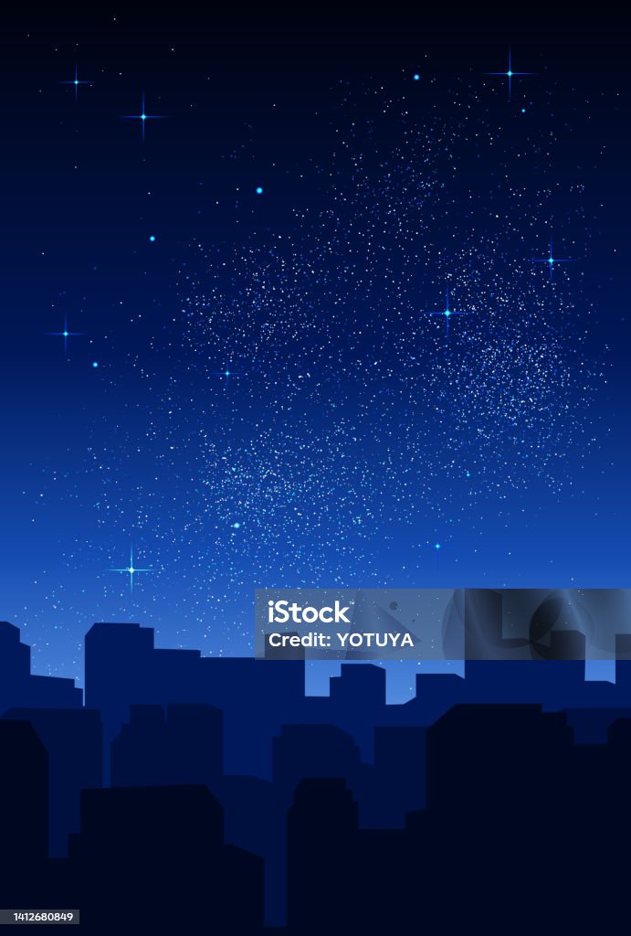 Beautiful starry sky background illustration Night stock vector Beautiful starry sky background illustration Night stock vector