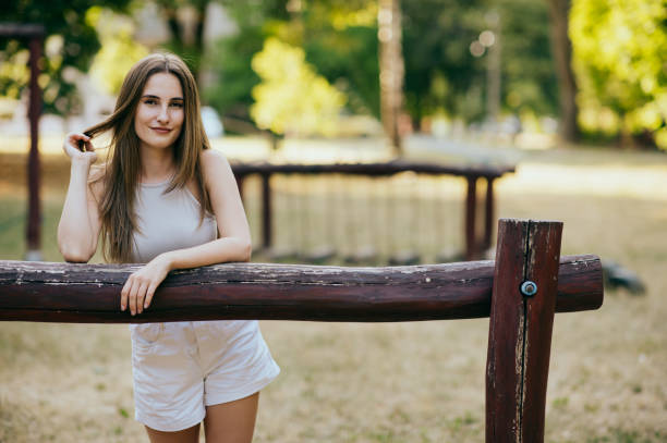 istock Young women portrait at playground 1412681212