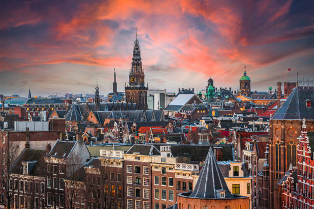 istock Amsterdam, Netherlands Historic Downtown Cityscape 1412688366