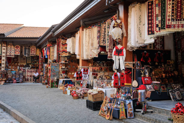 istock Old bazaar market in Kruja, Albania 1412690549