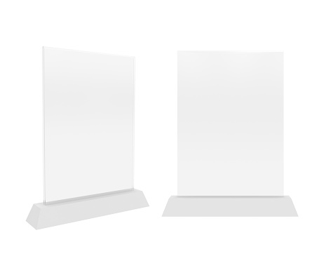 Holder Isolated on White Background, 3D rendering. Illustration
