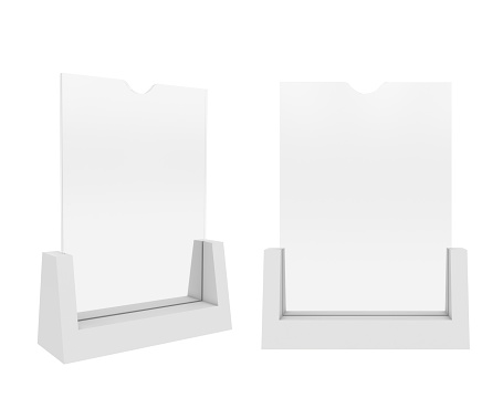 Holder Isolated on White Background, 3D rendering. Illustration