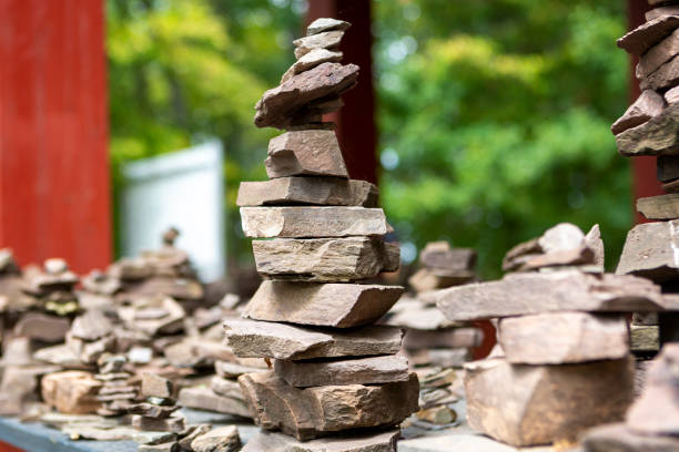 Stacked stones in balance