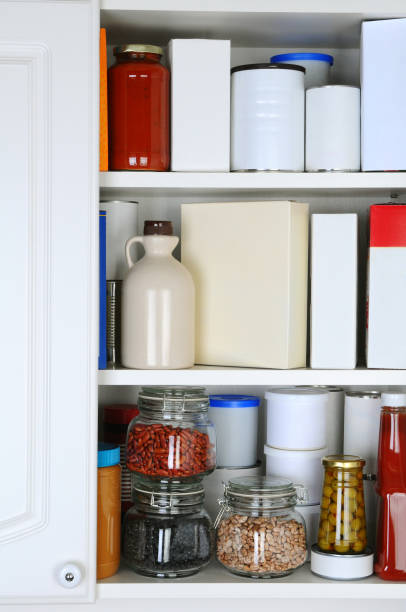 istock Closeup of a Well Stocked Pantry 1412697525