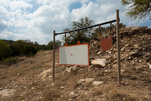 istock Steel targets for long distance practice 1412697586