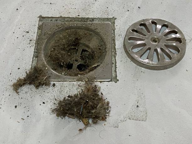 istock Selected focus for dirty drains 1412700339
