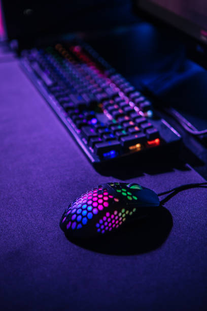 istock Esports Gaming computer room and lights 1412701955
